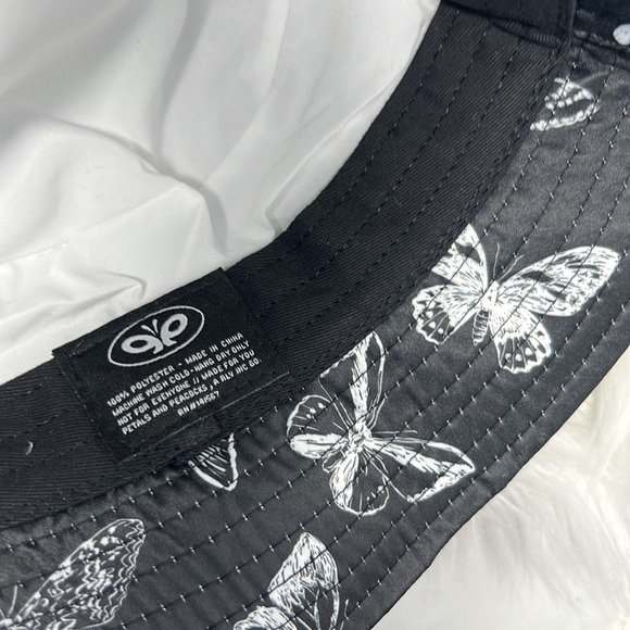 Petals And Peacocks Butterflies Bucket Hat - Picture 7 of 7